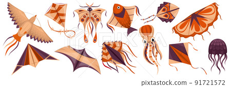 Wind Kites Big Cartoon Set 91721572