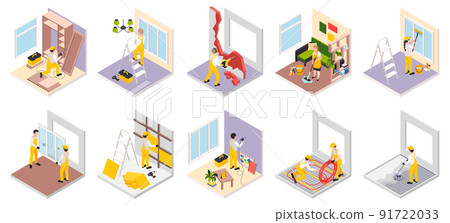 Renovation Works Isometric Collection Renovation Works Isometric Collection 91722033