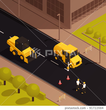 Street Road Construction Composition 91722084