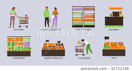 Supermarket Color Compositions Set 91722186