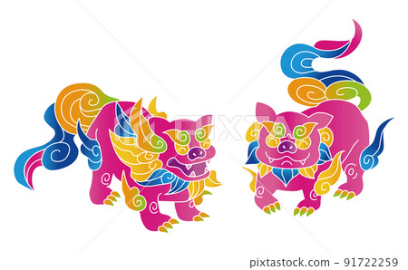 Colorful shisa Colorful shisa 91722259