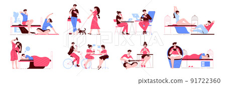 Daily Routine Icon Set 91722360