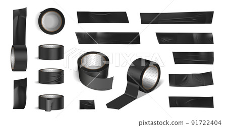 Tape Roll Black Pieces Set Tape Roll Black Pieces Set 91722404