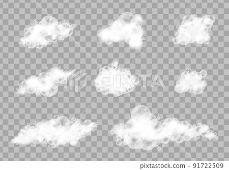 Foam Realistic Icon Set 91722509