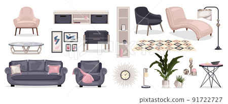 Designer Furniture Icon Set Designer Furniture Icon Set 91722727