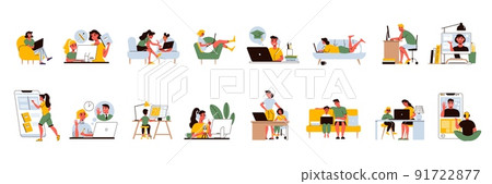 Distance Learning Icons Collection Distance Learning Icons Collection 91722877