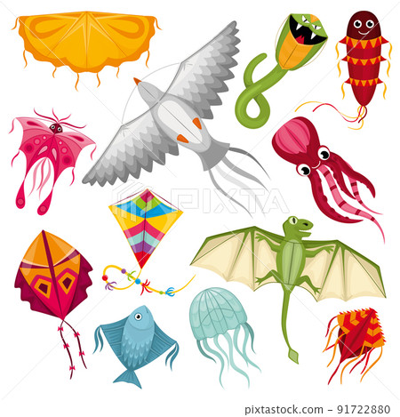 Wind Kites Colored Set Wind Kites Colored Set 91722880