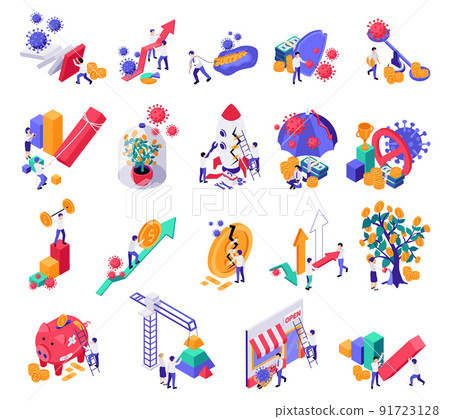 Business Recovery Icon Set 91723128