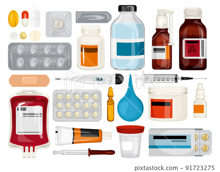 Healthcare Medication Icons Collection 91723275