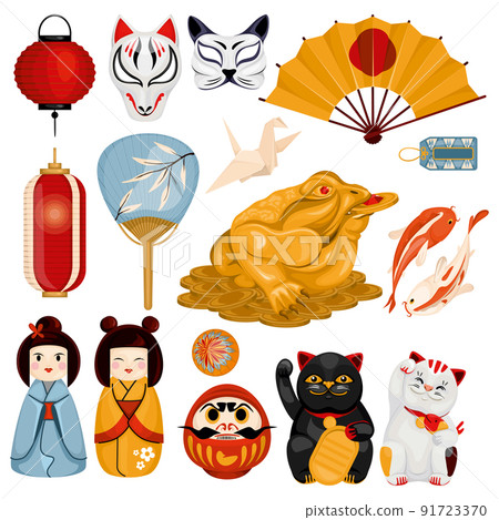 Asian Japanese Symbols Set 91723370