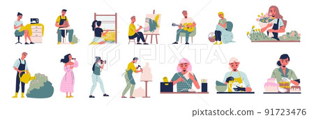 Hobby Icons Set 91723476