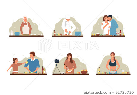 Cooking People Flat Set 91723730