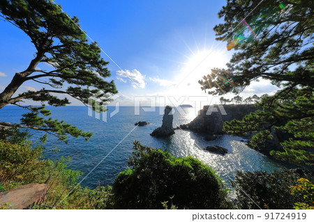 Oedolgae, Oedolgae coast, beach, beach, tourist attraction, lava, columnar joint, cliff, Oedolgae, Oedolgae coast, beach, beach, tourist attraction, lava, columnar joint, cliff, 91724919