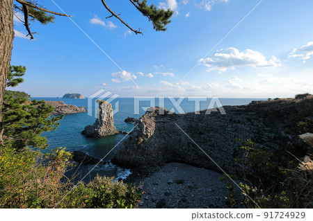 Oedolgae, Oedolgae 海岸, 海灘, 海灘, 旅遊勝地, 熔岩, 柱狀節理, 懸崖, 91724929