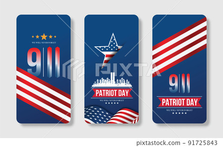 Mobile phone american flag illustration for Patriot Day in United States. Celebrate annual in September 11. We will never forget.We remember. Memory day.Patriotic american elements.Vector illustration Mobile phone american flag illustration for Patriot Day in United States. Celebrate annual in September 11. We will never forget.We remember. Memory day.Patriotic american elements.Vector illustration 91725843