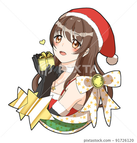 [自然髮色] 扮演聖誕老人的黃色擔當長發偶像 91726120