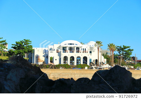 Park Soo-gijeong, lava, cliff, cliff, fishing spot, coast, beach, rest, 91726972