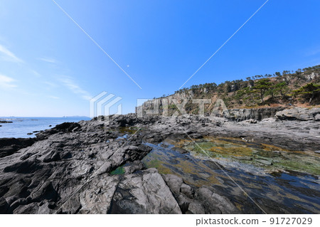 Park Soo-gijeong, 熔岩, 懸崖, 懸崖, 釣魚點, 海岸, 海灘, 休息, 91727029