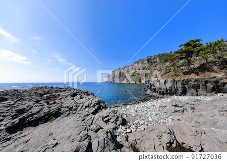 Park Soo-gijeong, lava, cliff, cliff, fishing spot, coast, beach, rest, Park Soo-gijeong, lava, cliff, cliff, fishing spot, coast, beach, rest, 91727036