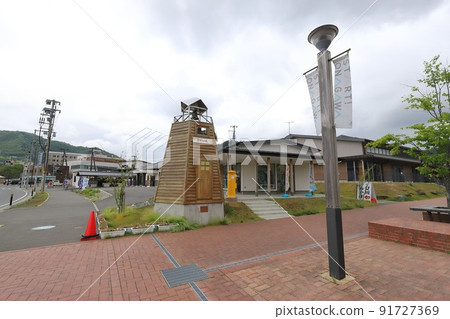 Scenery with Miyagi Onagawa Maru Post (Michi-no-Eki Onagawa Happy Yellow Post) 91727369