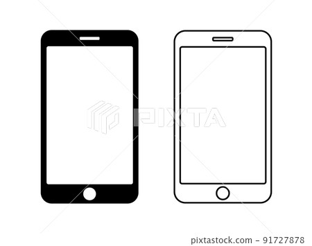 智能手機終端圖標插圖素材 智能手機終端圖標插圖素材 91727878