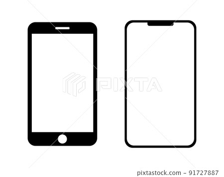 智能手機終端圖標插圖素材 智能手機終端圖標插圖素材 91727887