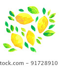 手寫的檸檬插圖 91728910