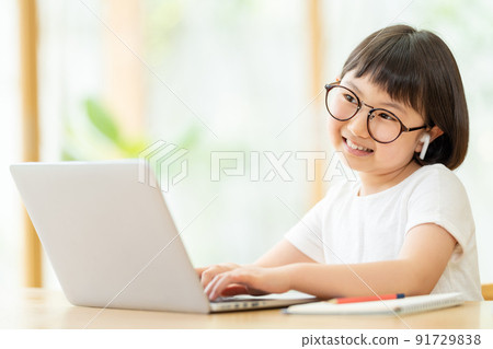 Children's computer living room Children's computer living room 91729838