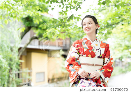 Kimono women Kyoto women's trip 91730070