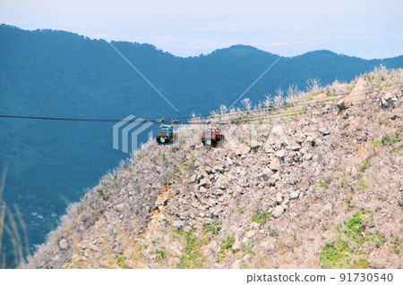 Hakone Ropeway convenient for sightseeing in Lake Ashi and Owakudani in Hakone 91730540