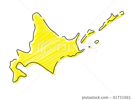 Rough hand-painted Hokkaido black main line yellow 91731981