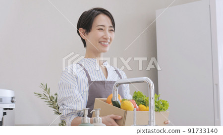Ingredients kitchen net supermarket direct production 91733140