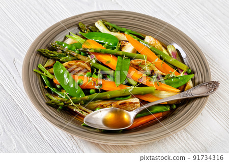 french Barigoule of summer vegetables in bowl 91734316