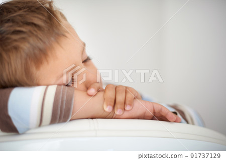 Nap time. A cropped shot of a cute little boy sleeping. 91737129