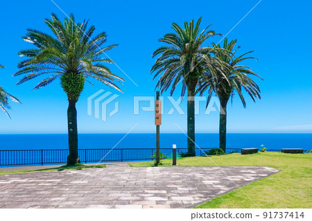Sunny day South coast Horikiri Pass (Miyazaki City, Miyazaki Prefecture) 91737414