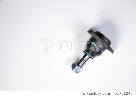 ball joint suspension of a car on a gray background ball joint suspension of a car on a gray background 91738243