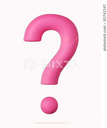 3d question mark 3d question mark 91742547