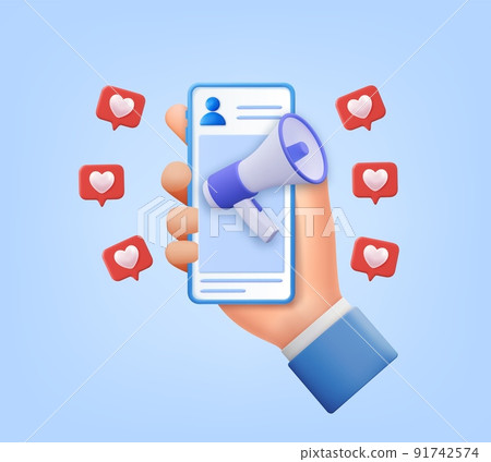 3d Post information alert banner 3d Post information alert banner 91742574