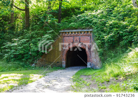 Boyen Fortress. Former Prussian fortress used during WWI and WWII. Gizycko, Poland, 11 June 2022 91743236