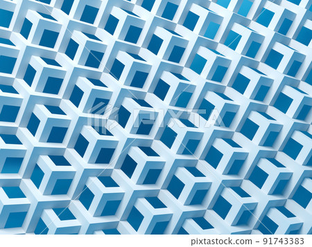 Geometric pattern of cubic meshes, 3d 91743383