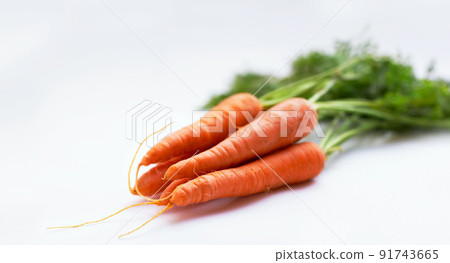 From the earth to your kitchen. Closeup shot of a bunch of carrots. 91743665
