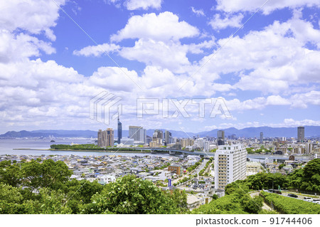 福岡美好的都市風景 91744406