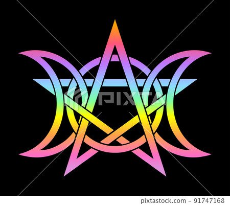 Triple Moon Pentagram Triple Moon Pentagram 91747168