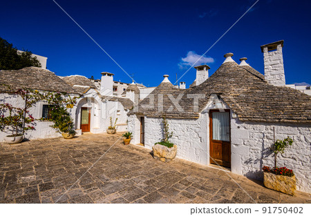 Wonderful Trulli houses of Alberobello in Italy . a popular landmark in Italy 91750402