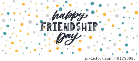 Friendship day vector illustration with text and elements for celebrating friendship day 2022 Friendship day vector illustration with text and elements for celebrating friendship day 2022 91750983