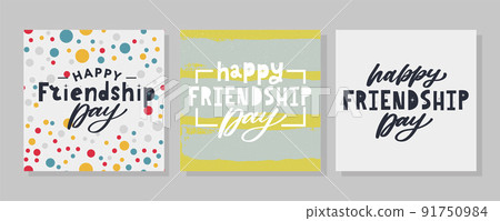 Friendship day vector illustration with text and elements for celebrating friendship day 2022 Friendship day vector illustration with text and elements for celebrating friendship day 2022 91750984