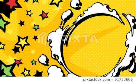 煙霧效果圓框_美國背景_16：9 91753666