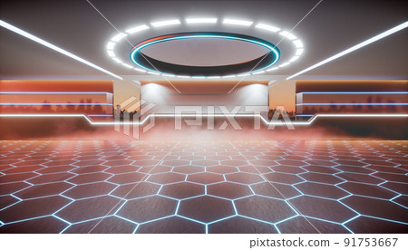 3d rendering of interior room or empty space for background. 3d rendering of interior room or empty space for background. 91753667