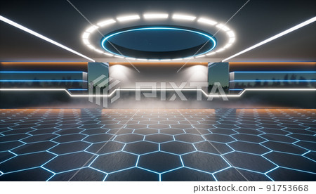 3d rendering of interior room or empty space for background. 91753668