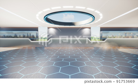 3d rendering of interior room or empty space for background. 91753669